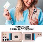 For Samsung Galaxy S25 Ultra 5G Wristband Vertical Flip Wallet Back Cover Phone Case with Long Lanyard(Rose Gold) - 3