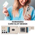 For Samsung Galaxy S25 Ultra 5G Wristband Vertical Flip Wallet Back Cover Phone Case with Long Lanyard(White) - 3