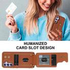 For Samsung Galaxy S25+ 5G Wristband Vertical Flip Wallet Back Cover Phone Case with Long Lanyard(Brown) - 3