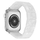 For Apple Watch 46mm / 49mm / 45mm / 44mm Stretch Rope Square Resin Watch Band(White) - 2