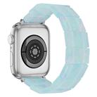For Apple Watch 46mm / 49mm / 45mm / 44mm Stretch Rope Square Resin Watch Band(Ice Green) - 2