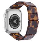 For Apple Watch 42mm / 41mm / 40mm / 38mm Stretch Rope Square Resin Watch Band(Tortoise Shell Color) - 2
