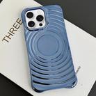 For iPhone 12 Pro Electroplating Wave MagSafe Phone Case(Blue) - 1