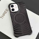 For iPhone 11 Electroplating Wave MagSafe Phone Case(Black) - 1