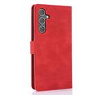 For Samsung Galaxy S24 FE 5G Fantasy Skin-feel Calfskin Texture Leather Phone Case(Red) - 3