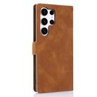 For Samsung Galaxy S24 Ultra 5G Fantasy Skin-feel Calfskin Texture Leather Phone Case(Brown) - 3