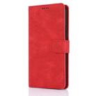 For Samsung Galaxy S25 5G Fantasy Skin-feel Calfskin Texture Leather Phone Case(Red) - 2