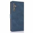 For Samsung Galaxy S25 5G Fantasy Skin-feel Calfskin Texture Leather Phone Case(Blue) - 3