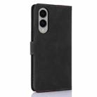 For Samsung Galaxy S25 Edge 5G Fantasy Skin-feel Calfskin Texture Leather Phone Case(Black) - 3