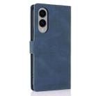 For Samsung Galaxy S25 Edge 5G Fantasy Skin-feel Calfskin Texture Leather Phone Case(Blue) - 3
