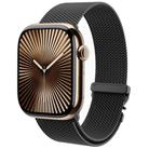 For Apple Watch 42mm / 41mm / 40mm / 38mm Milanese Buckle Titanium Alloy Watch Band(Black) - 1