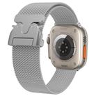 For Apple Watch 42mm / 41mm / 40mm / 38mm Milanese Buckle Titanium Alloy Watch Band(Titanium) - 2
