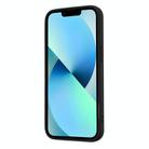 For iPhone 13 mini Matte Ring Holder TPU Phone Case(Black) - 3