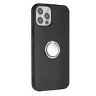 For iPhone 12 Pro Max Matte Ring Holder TPU Phone Case(Silver) - 2