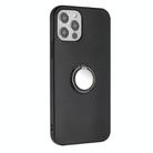 For iPhone 11 Pro Max Matte Ring Holder TPU Phone Case(Black) - 2