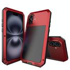 For iPhone 16 Plus Shockproof IP54 Life Waterproof Phone Case(Red) - 2