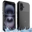 For iPhone 16 Shockproof IP54 Life Waterproof Phone Case(Black) - 1