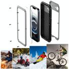 For iPhone 16e Shockproof IP54 Life Waterproof Phone Case(Silver) - 3