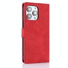 For iPhone 16 Pro Max Fantasy Skin-feel Calfskin Texture Leather Phone Case(Red) - 3