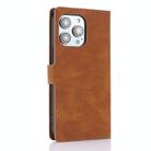 For iPhone 16 Pro Max Fantasy Skin-feel Calfskin Texture Leather Phone Case(Brown) - 3