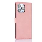 For iPhone 16 Pro Fantasy Skin-feel Calfskin Texture Leather Phone Case(Pink) - 3