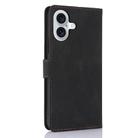 For iPhone 16 Plus Fantasy Skin-feel Calfskin Texture Leather Phone Case(Black) - 3