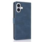 For iPhone 16 Plus Fantasy Skin-feel Calfskin Texture Leather Phone Case(Blue) - 3