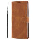 For iPhone 15 Plus / 14 Plus Fantasy Skin-feel Calfskin Texture Leather Phone Case(Brown) - 2