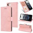 For iPhone SE 2024 Fantasy Skin-feel Calfskin Texture Leather Phone Case(Pink) - 1