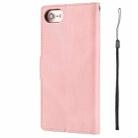 For iPhone SE 2024 Fantasy Skin-feel Calfskin Texture Leather Phone Case(Pink) - 3