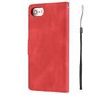 For iPhone SE 2024 Fantasy Skin-feel Calfskin Texture Leather Phone Case(Red) - 3