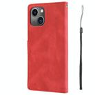 For iPhone 14 Fantasy Skin-feel Calfskin Texture Leather Phone Case(Red) - 3