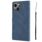 For iPhone 14 Fantasy Skin-feel Calfskin Texture Leather Phone Case(Blue) - 3