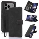 For iPhone 17 Pro Fantasy Skin-feel Calfskin Texture Leather Phone Case(Black) - 1
