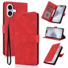 For iPhone 17 Fantasy Skin-feel Calfskin Texture Leather Phone Case(Red) - 1