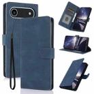 For iPhone 17 Air Fantasy Skin-feel Calfskin Texture Leather Phone Case(Blue) - 1