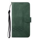 For Samsung Galaxy S25+ 5G Cubic Skin Feel Flip Leather Phone Case(Green) - 3