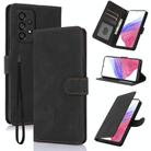 For Samsung Galaxy A53 5G Fantasy Skin-feel Calfskin Texture Leather Phone Case(Black) - 1