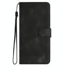 For Samsung Galaxy S25 5G Heart Pattern Skin Feel Leather Phone Case(Black) - 2