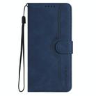 For Samsung Galaxy S25+ 5G Heart Pattern Skin Feel Leather Phone Case(Royal Blue) - 2