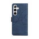 For Samsung Galaxy S25 / S24 5G Dual-color Splicing Flip Leather Phone Case(Blue) - 3