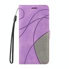 For Samsung Galaxy S25 / S24 5G Dual-color Splicing Flip Leather Phone Case(Purple) - 2