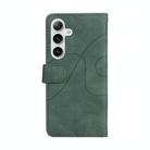 For Samsung Galaxy S25+ / S24+ 5G Dual-color Splicing Flip Leather Phone Case(Green) - 3