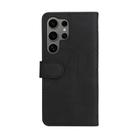For Samsung Galaxy S25 Ultra 5G Dual-color Splicing Flip Leather Phone Case(Black) - 3