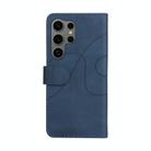 For Samsung Galaxy S25 Ultra 5G Dual-color Splicing Flip Leather Phone Case(Blue) - 3