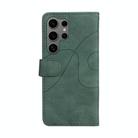 For Samsung Galaxy S25 Ultra 5G Dual-color Splicing Flip Leather Phone Case(Green) - 3