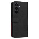 For Samsung Galaxy S25 FE 5G Dual-color Splicing Flip Leather Phone Case(Black) - 3