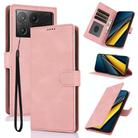 For Xiaomi Poco X6 Pro 5G Fantasy Skin-feel Calfskin Texture Leather Phone Case(Pink) - 1