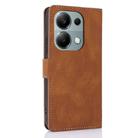 For Xiaomi Poco M6 Pro 4G Fantasy Skin-feel Calfskin Texture Leather Phone Case(Brown) - 3
