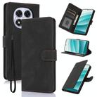 For Xiaomi Poco X7 5G Fantasy Skin-feel Calfskin Texture Leather Phone Case(Black) - 1